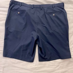 Peter Millar Navy Salem High Drape Performance Golf Shorts Size 46